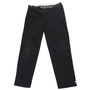 Quechua Mens Baselayer Pants M Black Baselayer Fleece Pull‎ On Polyester